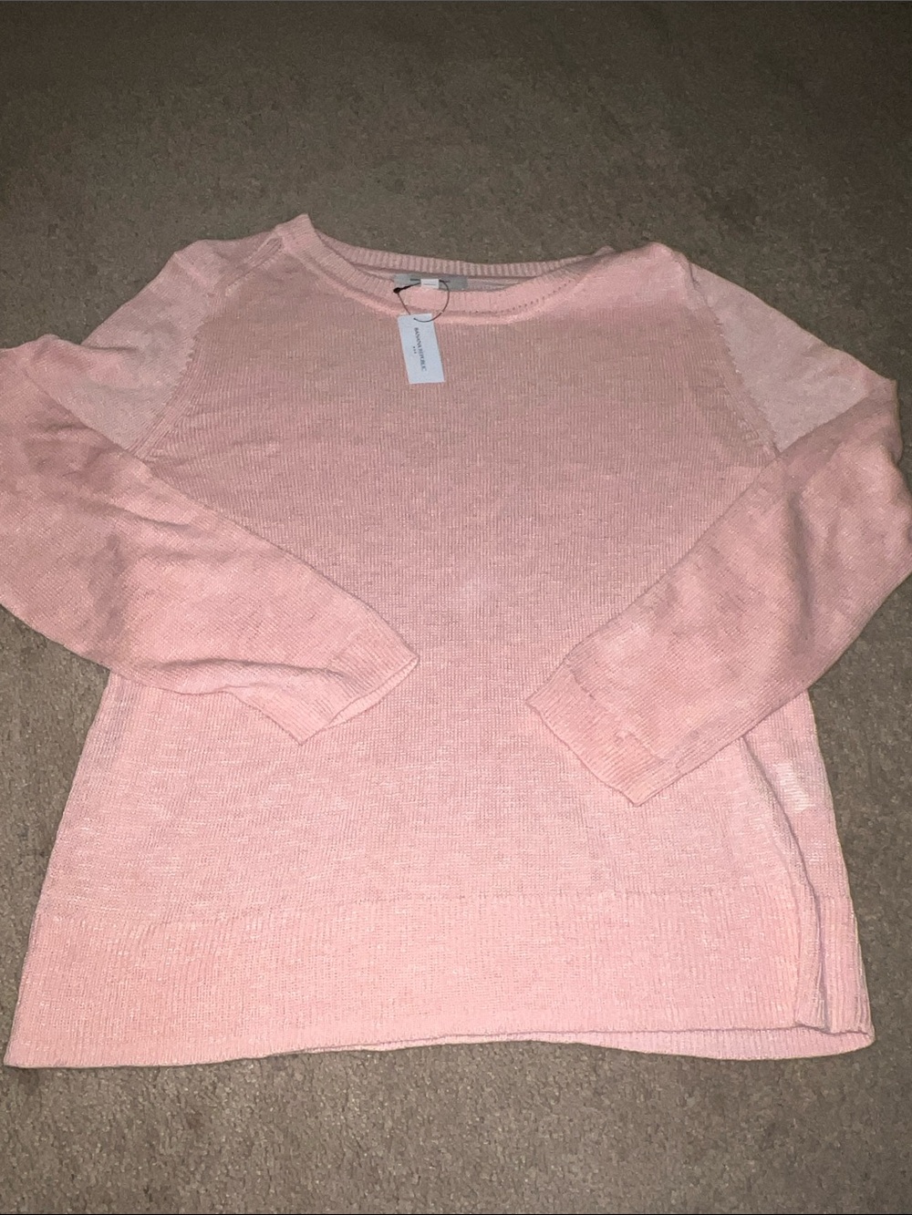 Banana Republic Pale Pink Crewneck Sweater Size Large